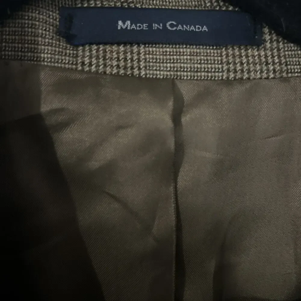 Polo University Club Ralph Lauren Brown Glen Plaid‎ Wool Blazer Sport Coat 43 T